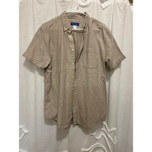 Simply Styled Men's Button Up Short Sleeve Shirt. Size Large.